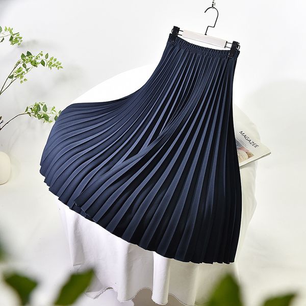 new 2021 a-line spring pleated stretch high waist long skirt femme elegant jupe saia women white skirts adml, Black
new 2021 a-line spring pleated stretch high waist long skirt femme elegant jupe saia women white skirts adml, Black
