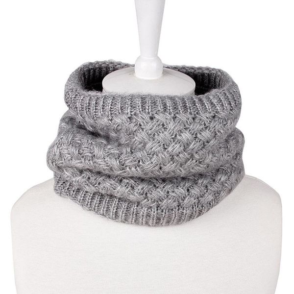 women man winter warmer scarf infinity cable knitted neck cowl circle collar faux fur thick loop scarves 10073, Blue;gray
women man winter warmer scarf infinity cable knitted neck cowl circle collar faux fur thick loop scarves 10073, Blue;gray