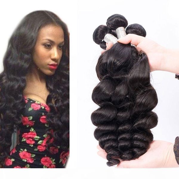 brazilian loose wave human hair bundles 4pcs lot 100% unprocessed brazilian virgin hair loose wave hair wefts natural color, Black
brazilian loose wave human hair bundles 4pcs lot 100% unprocessed brazilian virgin hair loose wave hair wefts natural color, Black