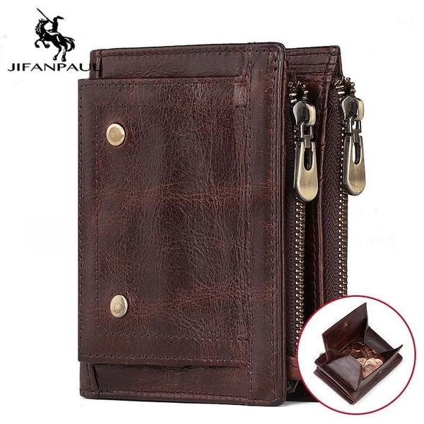 jifanpaul 2020 new men's leather coin purse anti-theft men's fashion wallet retro double zipper multifunctional wallet for men1, Red;black
jifanpaul 2020 new men's leather coin purse anti-theft men's fashion wallet retro double zipper multifunctional wallet for men1, Red;black