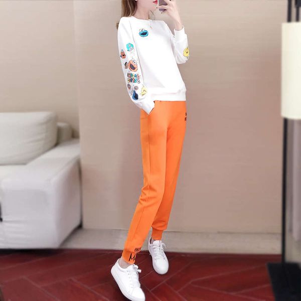 hong kong brand leisure sports suit women's autumn winter 2020 fashion sweater two piece set large loose sportswear, Gray
hong kong brand leisure sports suit women's autumn winter 2020 fashion sweater two piece set large loose sportswear, Gray