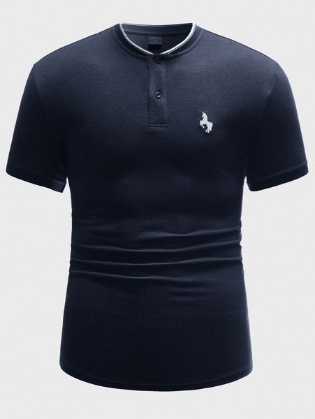 men embroidery detail polo shirt p3az#, White;black