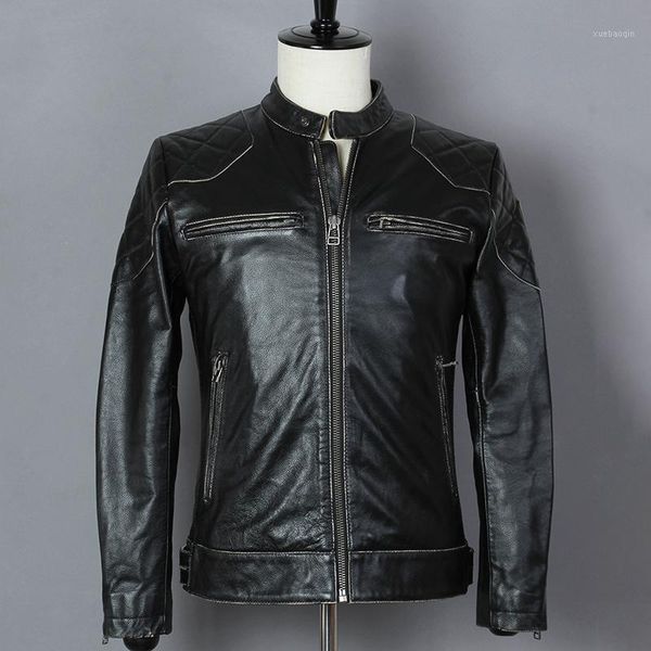 2018 fashion vintage black cowskin motorcycle jacket slim fit genuine leather jacket men david beckham style leather coats male1
2018 fashion vintage black cowskin motorcycle jacket slim fit genuine leather jacket men david beckham style leather coats male1