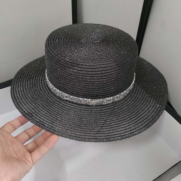 wide brim hats fashion pvc for women fedoras-hat paper straw summer visor caps ladies sun beach with letter m brick belt, Blue;gray
wide brim hats fashion pvc for women fedoras-hat paper straw summer visor caps ladies sun beach with letter m brick belt, Blue;gray