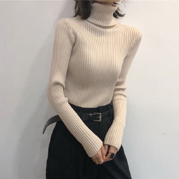 2021 new turtleneck pile collar women autumn winter thick long sleeve rib pullovers chic warm tight sweater knitted aq9x, White;black
2021 new turtleneck pile collar women autumn winter thick long sleeve rib pullovers chic warm tight sweater knitted aq9x, White;black