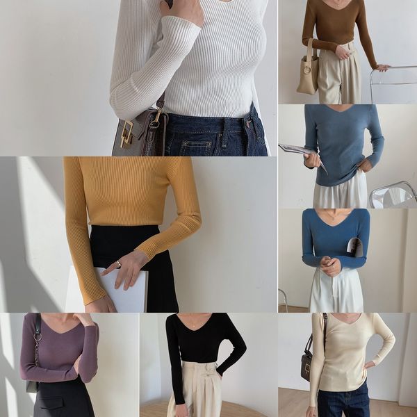 autumn new style versatile v-neck t-shirt for women's autumn and winter single wear bottom coat t-shirt up slim bottom ax8o7 ax8, White;black
autumn new style versatile v-neck t-shirt for women's autumn and winter single wear bottom coat t-shirt up slim bottom ax8o7 ax8, White;black