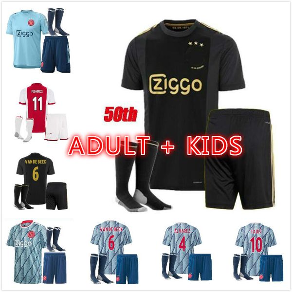 suit kids 20 21 ajax amsterdam fc soccer jersey 2020 2021 promes álvarez tadic neres kids kit football shirts blind third, Black;yellow
suit kids 20 21 ajax amsterdam fc soccer jersey 2020 2021 promes álvarez tadic neres kids kit football shirts blind third, Black;yellow