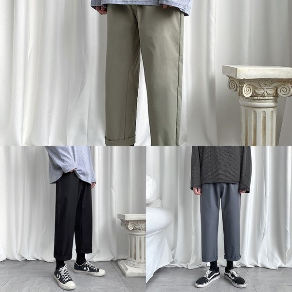 sxpqi hncaw autumn new men's straight color pants korean loose solid ins casual pants casual youth capris 2020, Blue
sxpqi hncaw autumn new men's straight color pants korean loose solid ins casual pants casual youth capris 2020, Blue