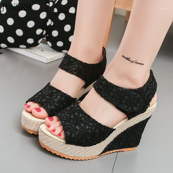 sandals 2021 summer frosted wedge fish mouth women's comfortable high heel platform open toe shoes1, Black
sandals 2021 summer frosted wedge fish mouth women's comfortable high heel platform open toe shoes1, Black