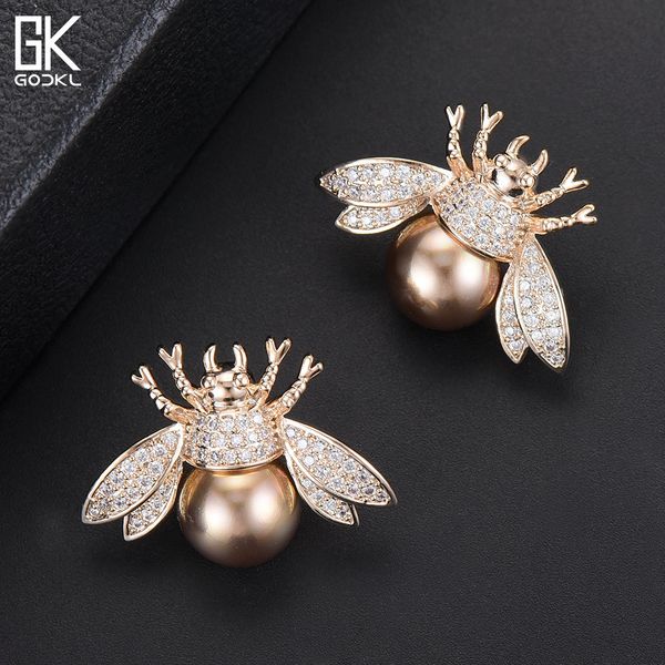 godki 22mm vintage insect simulated pearl stud earrings for women wedding cubic zircon punk rock retro circle earring piercing 210202, Golden;silver
godki 22mm vintage insect simulated pearl stud earrings for women wedding cubic zircon punk rock retro circle earring piercing 210202, Golden;silver