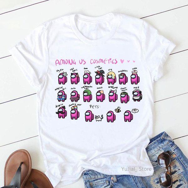 2021 new among us impostor tshirts women harajuku kawaii game graphic t shirt femme summer fashion female t-shirt streetwear, White
2021 new among us impostor tshirts women harajuku kawaii game graphic t shirt femme summer fashion female t-shirt streetwear, White
