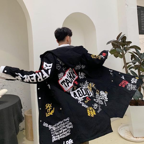 men's trench coats letter print jacket and graffiti coat for mens hip hop fall clothing harajuku fashion long overcoat with hood windbr, Tan;black
men's trench coats letter print jacket and graffiti coat for mens hip hop fall clothing harajuku fashion long overcoat with hood windbr, Tan;black
