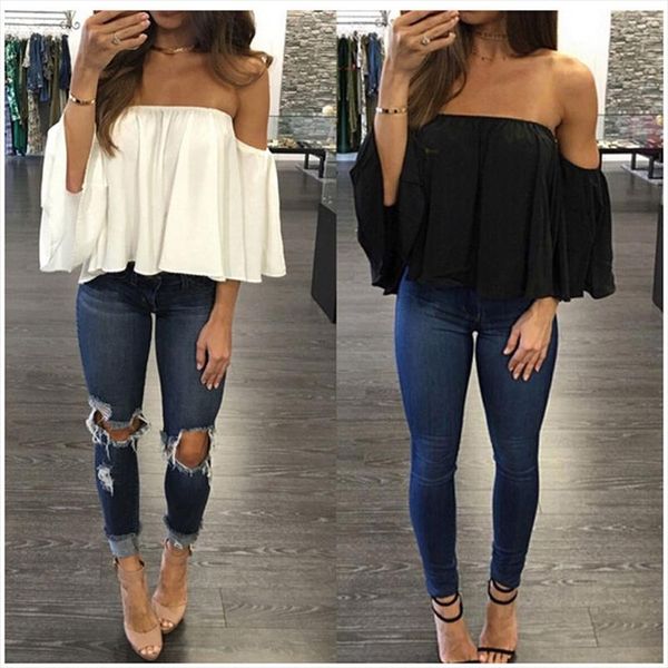 cropped 2020 kawaii summer shirts flare sleeve blusa feminina women blouse chiffon blusas off shoulder party, White
cropped 2020 kawaii summer shirts flare sleeve blusa feminina women blouse chiffon blusas off shoulder party, White
