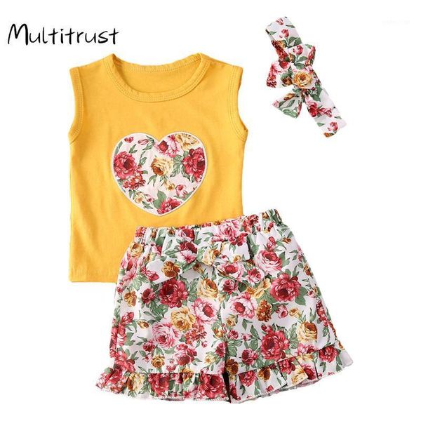 multitrust summer baby girls cotton floral sleeveless vest high waist shorts with headband clothes set outfit sunsuit1, White
multitrust summer baby girls cotton floral sleeveless vest high waist shorts with headband clothes set outfit sunsuit1, White