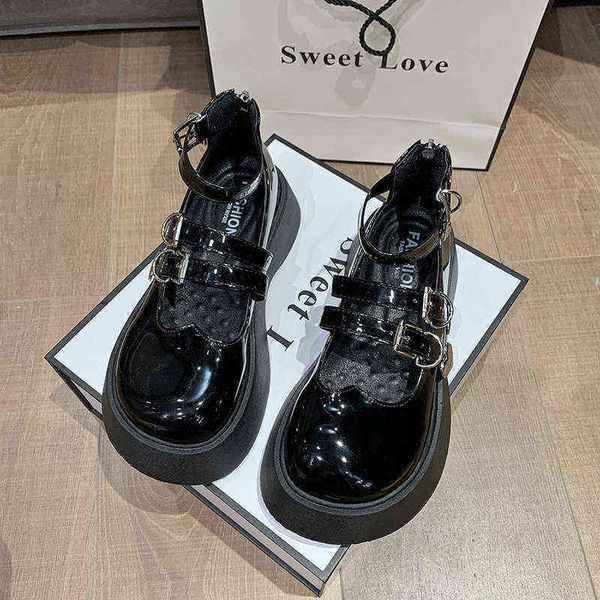 sandals summer sandal women designer mary jane lolita small leather shoes kawaii style platform loafers love buckle high heels 220311, Black
sandals summer sandal women designer mary jane lolita small leather shoes kawaii style platform loafers love buckle high heels 220311, Black