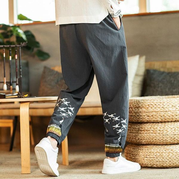 aransue men's embroidered trousers plus size m-5xl chinese style fitness pants 3 colors pantalon1, Black
aransue men's embroidered trousers plus size m-5xl chinese style fitness pants 3 colors pantalon1, Black