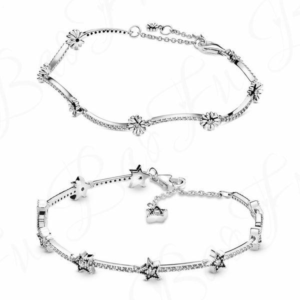new original 925 sterling silver bracelet daisy flower shiny stars suitable for ladies party bracelet lobster clasp diy jewelry 200925, Black
new original 925 sterling silver bracelet daisy flower shiny stars suitable for ladies party bracelet lobster clasp diy jewelry 200925, Black