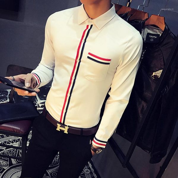 korean tuxedo shirt men plus size 2018 spring new elastic dress shirts long sleeve ribbon design casual men's social shirt 5xl-s1, White;black
korean tuxedo shirt men plus size 2018 spring new elastic dress shirts long sleeve ribbon design casual men's social shirt 5xl-s1, White;black