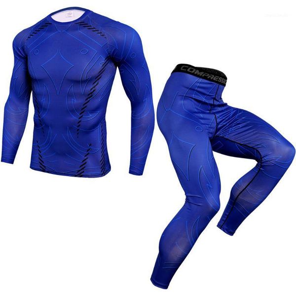 running sets fitness clothing compression men's quick-drying suit clothes sports jogging gym exercise sportswear1, Black;blue
running sets fitness clothing compression men's quick-drying suit clothes sports jogging gym exercise sportswear1, Black;blue