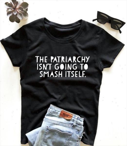 the patriarchy isnt going to smash women tshirt cotton casual funny t shirt for lady yong girl tee hipster drop s, White
the patriarchy isnt going to smash women tshirt cotton casual funny t shirt for lady yong girl tee hipster drop s, White