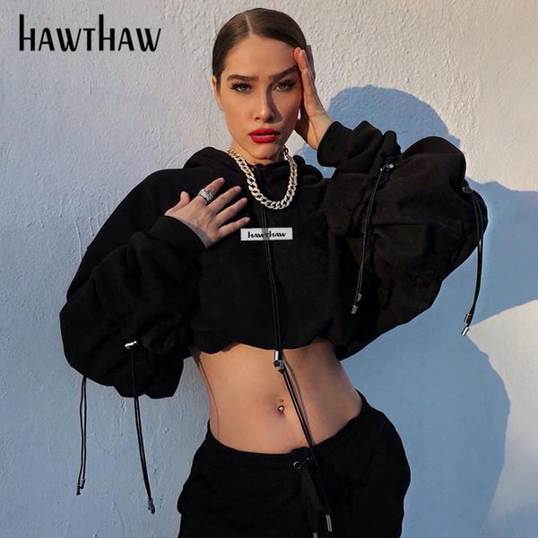 hawthaw women autumn long sleeve hooded casual streetwear oversize short hoodie sweatshirt pullover 2020 fall clothes, Black
hawthaw women autumn long sleeve hooded casual streetwear oversize short hoodie sweatshirt pullover 2020 fall clothes, Black