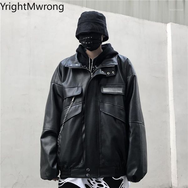 winter streetwear solid black leather jacket men hip hop button zipper pocket plus size outwear loose coat japanese fashion
winter streetwear solid black leather jacket men hip hop button zipper pocket plus size outwear loose coat japanese fashion