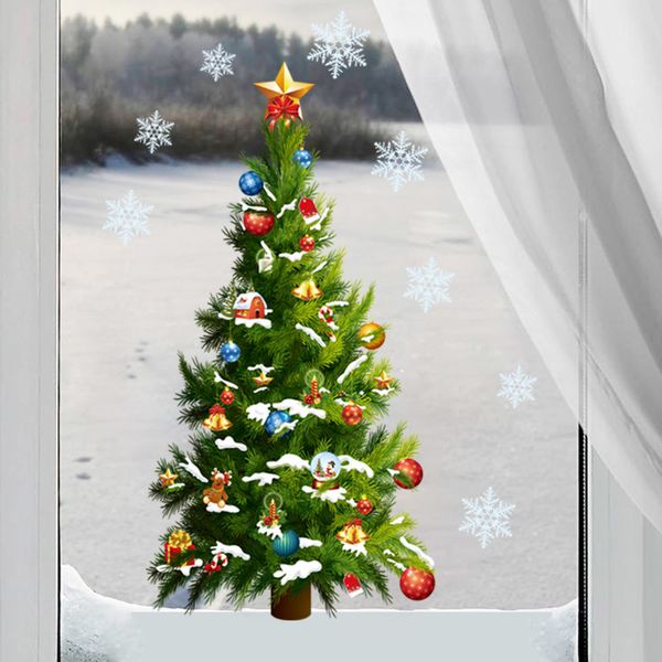 tree snowflake decorative wall stickers christmas window glass mural decals home decor xmas festival
tree snowflake decorative wall stickers christmas window glass mural decals home decor xmas festival
