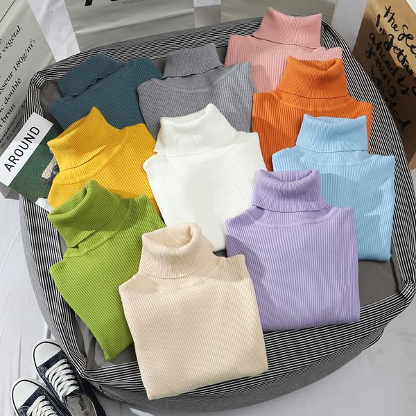 heliar women turtleneck sweater long sleeve casual knitted pullovers thick jumpers underwear sweaters for women 2020 winter lj201125, White;black
heliar women turtleneck sweater long sleeve casual knitted pullovers thick jumpers underwear sweaters for women 2020 winter lj201125, White;black