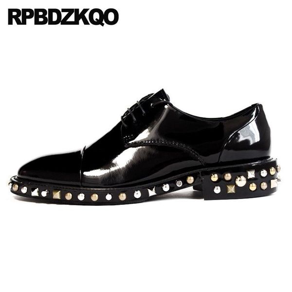 stud luxury oxfords patent leather men dress shoes brand large size club genuine prom black metal rubber rivet real
stud luxury oxfords patent leather men dress shoes brand large size club genuine prom black metal rubber rivet real