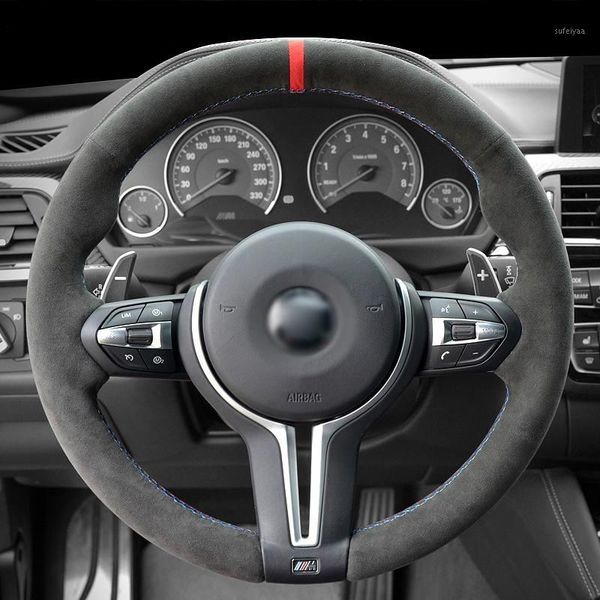 black alcantara hand-stitched car steering wheel cover for m3 m4 2014-2020 f33 428i 2020 f30 320d 328i 330i 20201
black alcantara hand-stitched car steering wheel cover for m3 m4 2014-2020 f33 428i 2020 f30 320d 328i 330i 20201