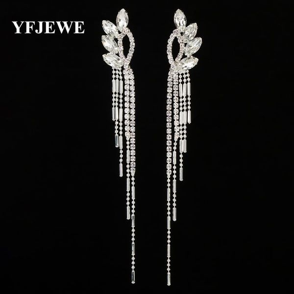 yfjewe new arrive fashion jewelry rhinestone tassel long drop earrings for women fashion jewelry engagement wedding gift e441, Silver
yfjewe new arrive fashion jewelry rhinestone tassel long drop earrings for women fashion jewelry engagement wedding gift e441, Silver