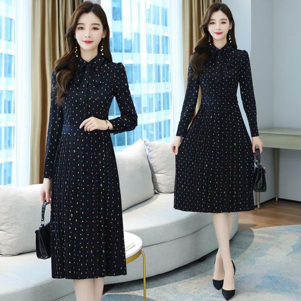 2020 vintage черный с длинным рукавом midi платья осень зима плюс размер dot bodycon платье женщины elegant партии вскользь maxi vestidos, Black;gray
2020 vintage черный с длинным рукавом midi платья осень зима плюс размер dot bodycon платье женщины elegant партии вскользь maxi vestidos, Black;gray