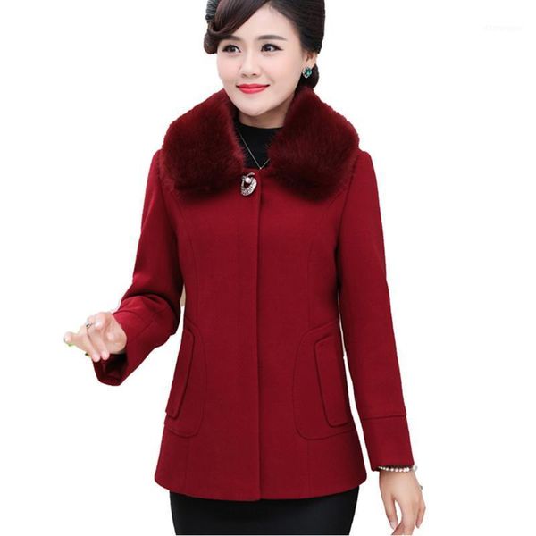 plus size coat autumn winter new fur collar woolen coats korea women's coats fashion long sleeve warm wool coat 21411, Black
plus size coat autumn winter new fur collar woolen coats korea women's coats fashion long sleeve warm wool coat 21411, Black