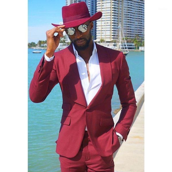 men's suits & blazers 2021 latest designer 2 pieces burgundy men slim fit shawl lapel groom tuxedos men's wedding prom groomsman b, White;black
men's suits & blazers 2021 latest designer 2 pieces burgundy men slim fit shawl lapel groom tuxedos men's wedding prom groomsman b, White;black
