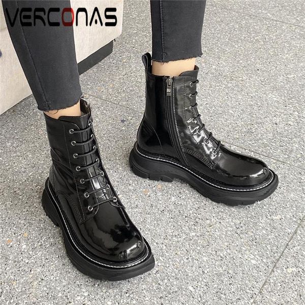 verconas autumn winter warm women ankle boots genuine leather shoes woman new narrow band platforms fashion casual snow boots, Black
verconas autumn winter warm women ankle boots genuine leather shoes woman new narrow band platforms fashion casual snow boots, Black