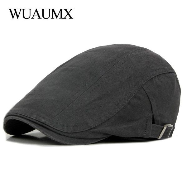 berets wuaumx casual beret hats men women solid forward cap washed cotton spring summer flat peaked caps painter visor adult, Blue;gray
berets wuaumx casual beret hats men women solid forward cap washed cotton spring summer flat peaked caps painter visor adult, Blue;gray