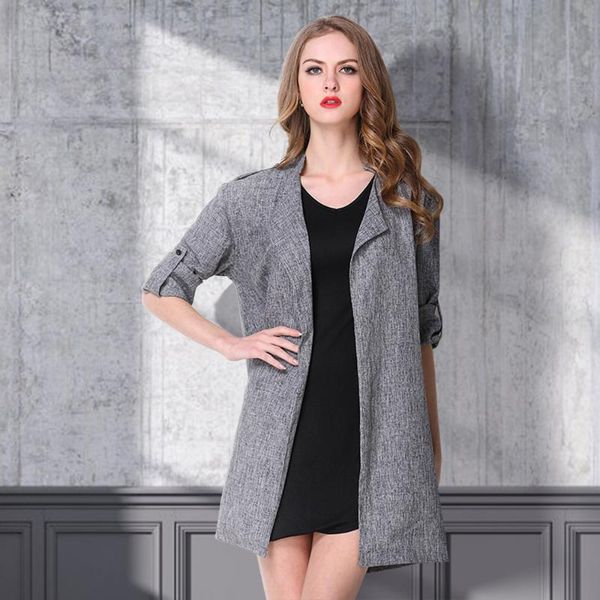 2021 autumn women's long coat casual all-match wen's women's long-sleeved trench coat slim solid color clothingom, Tan;black
2021 autumn women's long coat casual all-match wen's women's long-sleeved trench coat slim solid color clothingom, Tan;black