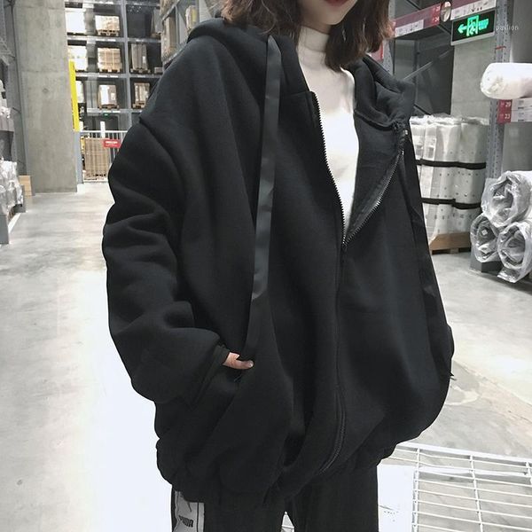 harajuku autumn winter women oversized hoodies korean letter zipper loose hooded sweatshirt coat fleece warm pullover 1, Black
harajuku autumn winter women oversized hoodies korean letter zipper loose hooded sweatshirt coat fleece warm pullover 1, Black