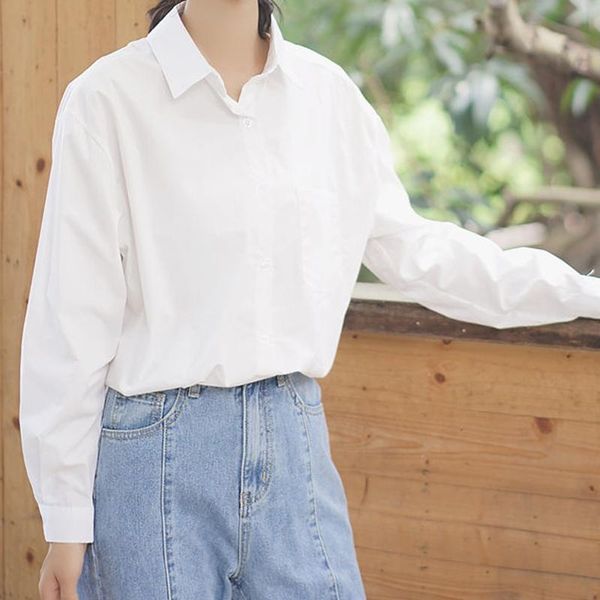 women's blouses & shirts white shirt 2021 spring autumn long sleeve blouse casual large size loose elegant office ropa mujer lady
women's blouses & shirts white shirt 2021 spring autumn long sleeve blouse casual large size loose elegant office ropa mujer lady