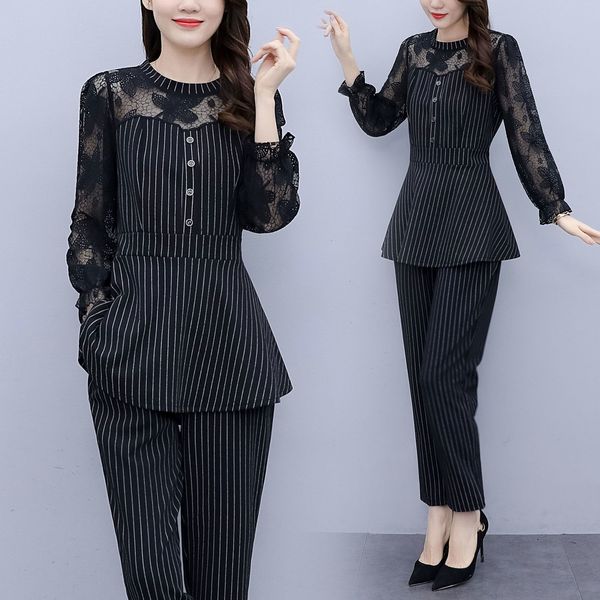 striped blazer and spandex pants for lady design ladies'office office suits hollow ladies out of the loop piece korean femme pf9b, White;black
striped blazer and spandex pants for lady design ladies'office office suits hollow ladies out of the loop piece korean femme pf9b, White;black