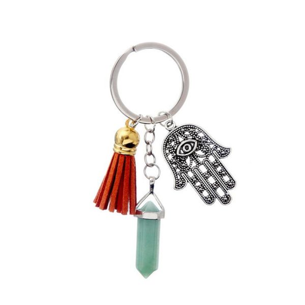 10 pcs silverl plated hand hexagon column rock crystal key chain with tassels green aventurine jewelr, Slivery;golden
10 pcs silverl plated hand hexagon column rock crystal key chain with tassels green aventurine jewelr, Slivery;golden