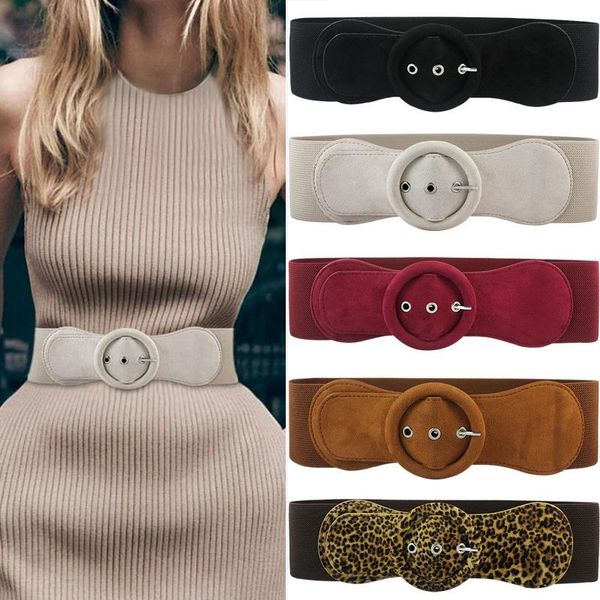 suede elastic wide belts for women round circle buckle waist belt ladies dress coat corset belt, Black;brown
suede elastic wide belts for women round circle buckle waist belt ladies dress coat corset belt, Black;brown