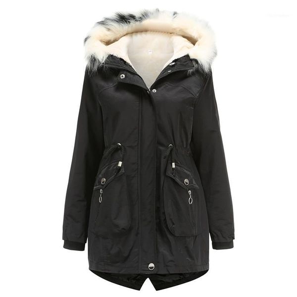 new women's winter parkas removable liner detachable female winter hat warm plus fleece cotton coat woman's clothes saco #t1g1, Black
new women's winter parkas removable liner detachable female winter hat warm plus fleece cotton coat woman's clothes saco #t1g1, Black