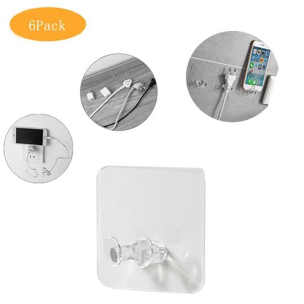hooks & rails 6pc/set wall hanging storage power plug socket holder self-adhesive hanger hook home office clear small sundries hook1
hooks & rails 6pc/set wall hanging storage power plug socket holder self-adhesive hanger hook home office clear small sundries hook1