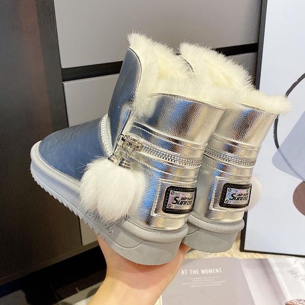 women snow boots winter shoes 2020 genuine leather women ankle boots fur warm sweet non-slip casual shoes snowboot, Black
women snow boots winter shoes 2020 genuine leather women ankle boots fur warm sweet non-slip casual shoes snowboot, Black