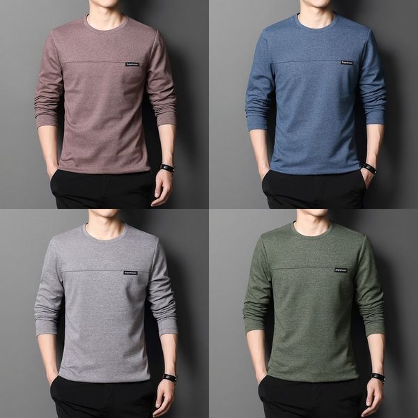 cln2z long sleeve t-shirt men's new fall 2020 men's bottom color slim with korean round neck casual cotton coat t-shirt solid fash, Blue
cln2z long sleeve t-shirt men's new fall 2020 men's bottom color slim with korean round neck casual cotton coat t-shirt solid fash, Blue