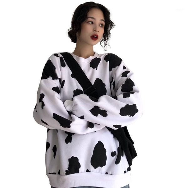 women's hoodies & sweatshirts harajuku cow print sweatshirt womens loose o-neck pullovers female 2021 spring women's clothing1, Black
women's hoodies & sweatshirts harajuku cow print sweatshirt womens loose o-neck pullovers female 2021 spring women's clothing1, Black