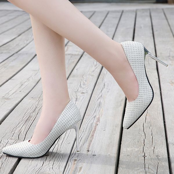 10cm thin high heels wild pointed pumps shoes elegant female fashion wedding party high heels plus sizemultifunction, Black
10cm thin high heels wild pointed pumps shoes elegant female fashion wedding party high heels plus sizemultifunction, Black