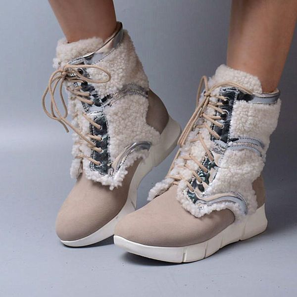 women round toe winter boots beige gladiator flats shoes woman lace up fashion botas mujer designer chaussure femme ladies boots, Black
women round toe winter boots beige gladiator flats shoes woman lace up fashion botas mujer designer chaussure femme ladies boots, Black
