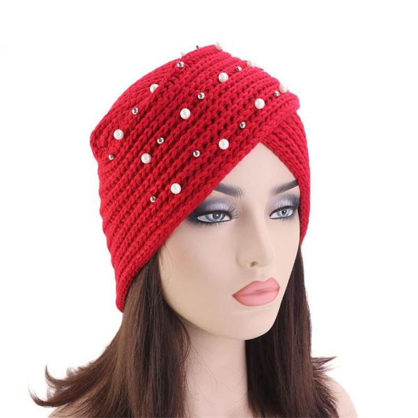 beanie/skull caps solid color turban cap 6 colors knitting pearl crystal cross hat for women 71, Blue;gray
beanie/skull caps solid color turban cap 6 colors knitting pearl crystal cross hat for women 71, Blue;gray